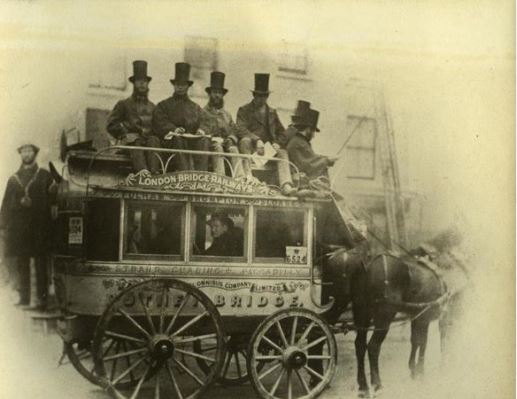 horse-drawn omnibus london bus
