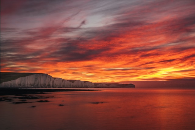 view of Beachy Head's red