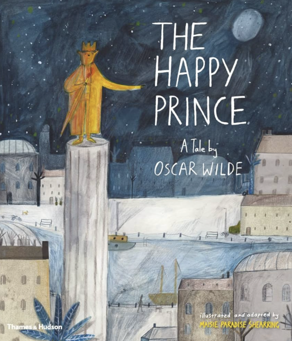 book cover of the happy prince by oscar wilde