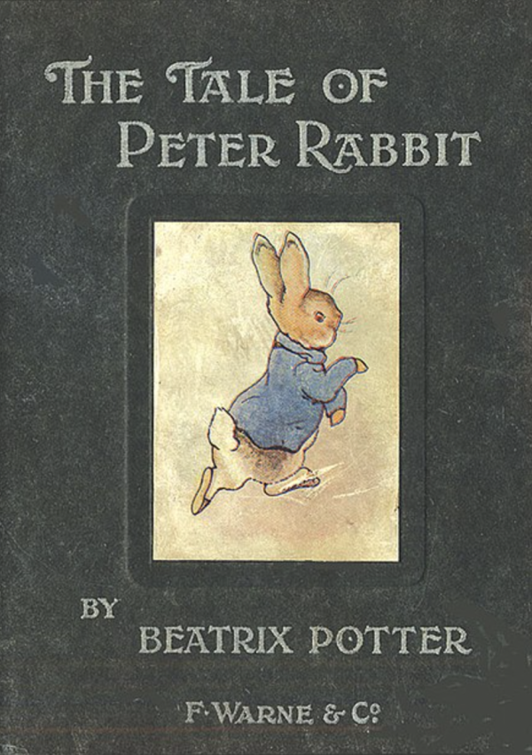 book cover of the tale of peter rabbit by beatrix potter