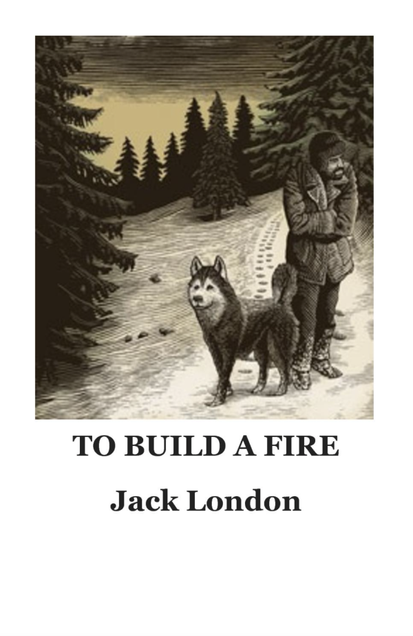 book cover of to build a fire by jack london